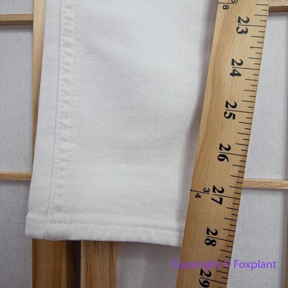 NEW Madewell 10" High-Rise Skinny Jeans in Pure White, 26 - Picture 8 of 16